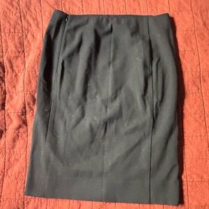 Diane Von Furstenberg Black Knee-Length Pencil Skirt